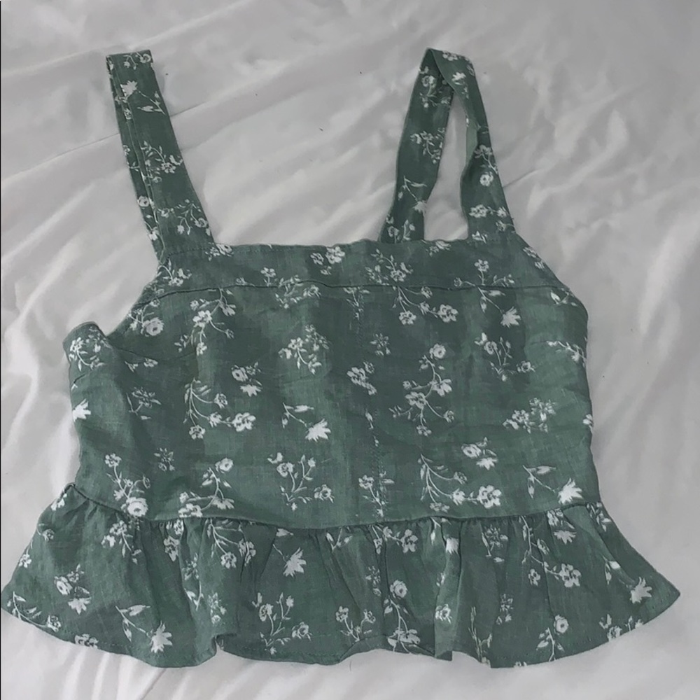 LA Hearts floral top